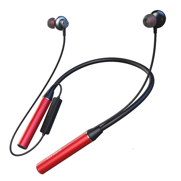 GYM530 Magnetic Neck-mounted Noise Cancelling Sports Earphones In-ear Stereo Support Handsfree / TF Card