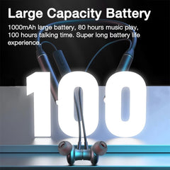 GYM530 Magnetic Neck-mounted Noise Cancelling Sports Earphones In-ear Stereo Support Handsfree / TF Card