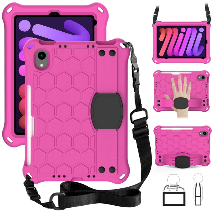 Honeycomb EVA Hybrid PC Tablet Case with Strap, For iPad mini 6 / mini 2024