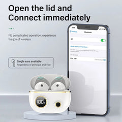 PRO100 TWS Bluetooth 5.2 Noise Canceling Waterproof Earphones 9D Stereo Sports Headphone with Charging Case