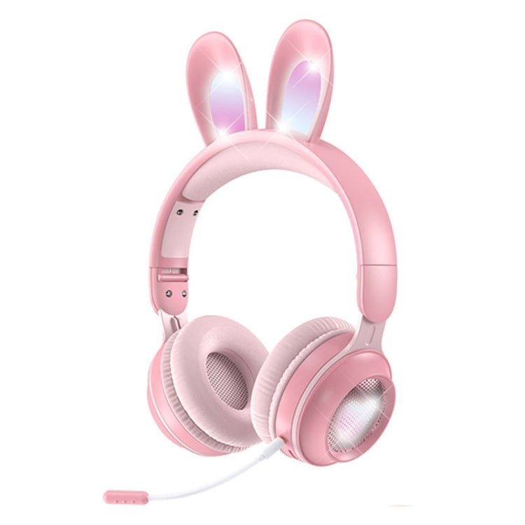 KE-01 Rabbit Ear Wireless Bluetooth 5.0 Stereo Music Foldable Headset with Mic For PC