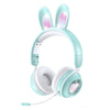 KE-01 Rabbit Ear Wireless Bluetooth 5.0 Stereo Music Foldable Headset with Mic For PC