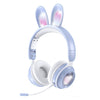 KE-01 Rabbit Ear Wireless Bluetooth 5.0 Stereo Music Foldable Headset with Mic For PC