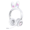 KE-01 Rabbit Ear Wireless Bluetooth 5.0 Stereo Music Foldable Headset with Mic For PC