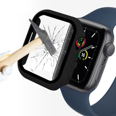 ENKAY Hat-Prince 2 in 1 PC Frame + 9H Tempered Glass Protector Full Coverage Case for Apple Watch Series 7 45mm
