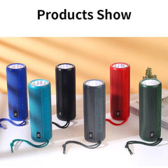 T&G TG635 Portable Outdoor Waterproof Bluetooth Speaker with Flashlight Function