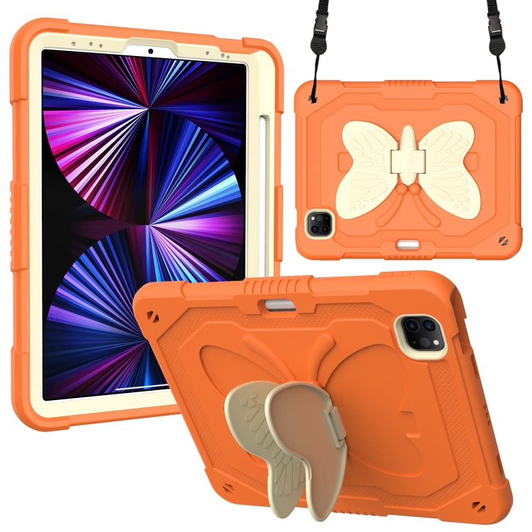 PC + Silicone Anti-drop Tablet Case with Butterfly Holder & Pen Slot for iPad Pro 11 2018 & 2020 & 2021 & Air 2020 10.9, For iPad Pro 11 2018 & 2020 & 2021 & Air 2020 10.9