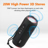 T&G TG227 Outdoor Portable Waterproof Bluetooth Music Speaker with LED Support FM / TF / USB