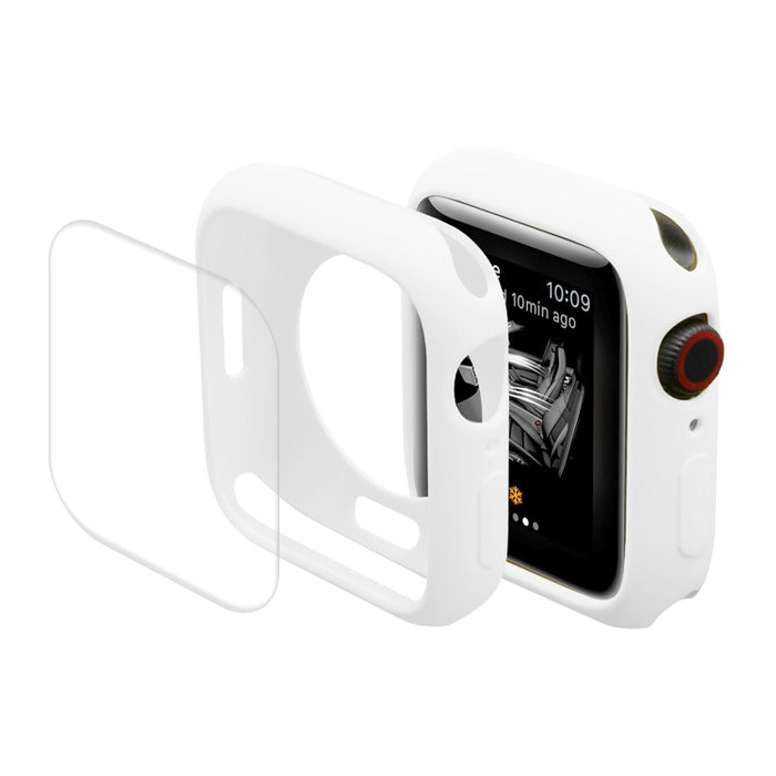 ENKAY Hat-Prince Protective TPU Watch Case + Full Coverage PET Screen Protector Film for Apple Watch Series 7 41mm