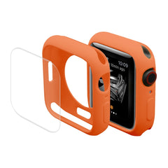 ENKAY Hat-Prince Protective TPU Watch Case + Full Coverage PET Screen Protector Film for Apple Watch Series 7 41mm