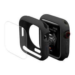ENKAY Hat-Prince Protective TPU Watch Case + Full Coverage PET Screen Protector Film for Apple Watch Series 7 41mm