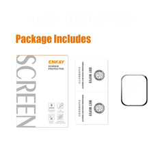 ENKAY Hat-Prince 3D Curved Edge Full Coverage Full Tempered Glass HD Screen Protector Film For Apple Watch Series 9 / 8 / 7 45mm