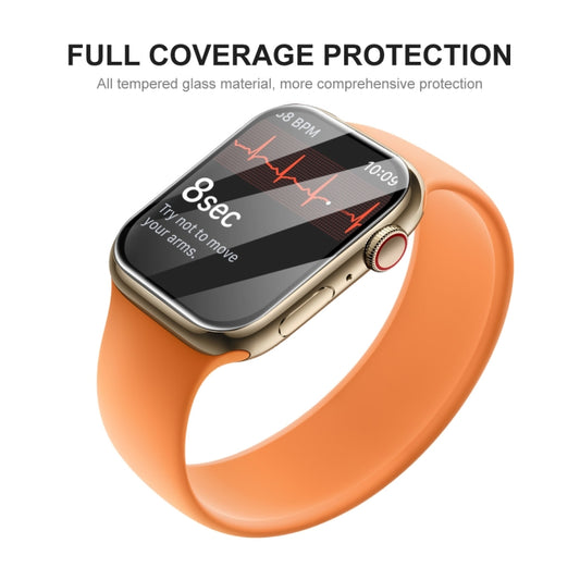 ENKAY Hat-Prince 3D Curved Edge Full Coverage Full Tempered Glass HD Screen Protector Film For Apple Watch Series 7 45mm, 1 PC, 2 PCS, 5 PCS, 10 PCS