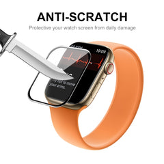 ENKAY Hat-Prince 3D Curved Edge Full Coverage Full Tempered Glass HD Screen Protector Film For Apple Watch Series 9 / 8 / 7 45mm