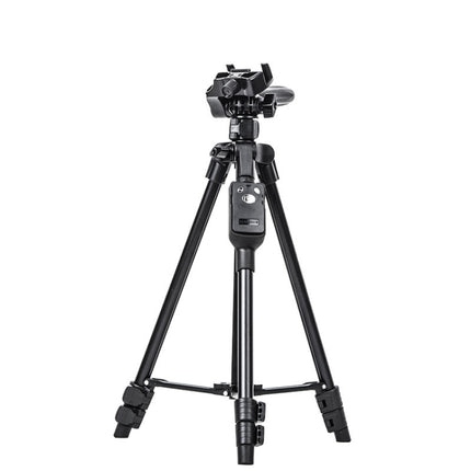 YUNTENG 6208 Aluminum Tripod Mount with Bluetooth Remote Control &  3-Way Head & Phone Clamp, VCT-6208