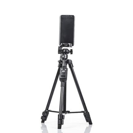 YUNTENG 6208 Aluminum Tripod Mount with Bluetooth Remote Control &  3-Way Head & Phone Clamp, VCT-6208