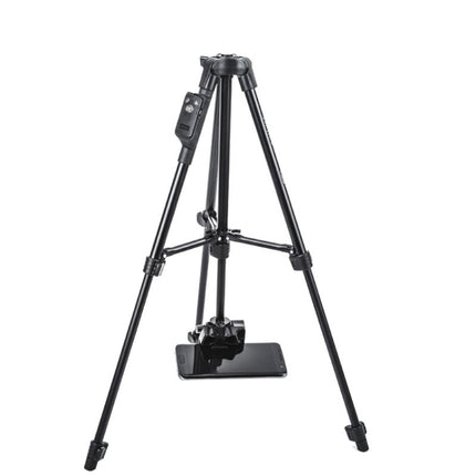 YUNTENG 6208 Aluminum Tripod Mount with Bluetooth Remote Control &  3-Way Head & Phone Clamp, VCT-6208