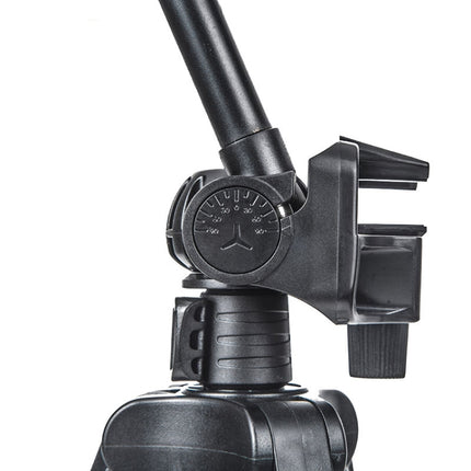 YUNTENG 6208 Aluminum Tripod Mount with Bluetooth Remote Control &  3-Way Head & Phone Clamp, VCT-6208
