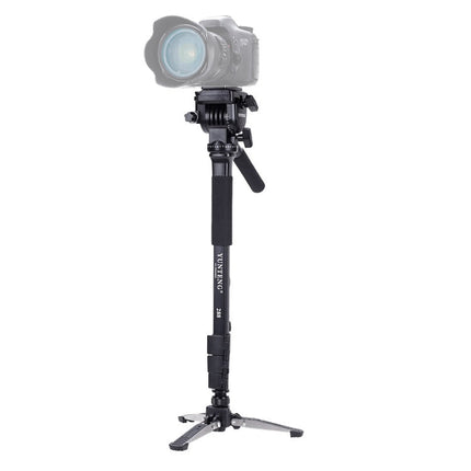 YUNTENG VCT-288 Tripod Mount Monopod with Fluid Drag Head, VCT-288