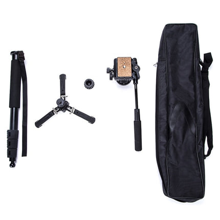 YUNTENG VCT-288 Tripod Mount Monopod with Fluid Drag Head, VCT-288