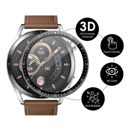 For Huawei Watch GT 3 46mm ENKAY Hat-Prince Full Coverage 3D Curved Soft PC Edge + PMMA HD Screen Protector Film, 1 PC, 2 PCS, 5 PCS, 10 PCS