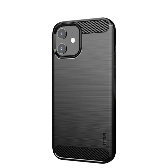 MOF Gentleness Series Brushed Texture Carbon Fiber Soft TPU Case, For iPhone 12 mini, For iPhone 12 / 12 Pro, For iPhone 12 Pro Max, For iPhone?12 / 12 Pro