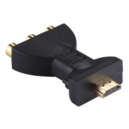 Gold-plated HDMI Male to 3 RGB RCA Video Audio Adapter AV Component Converter for DVD Projector, HDMI