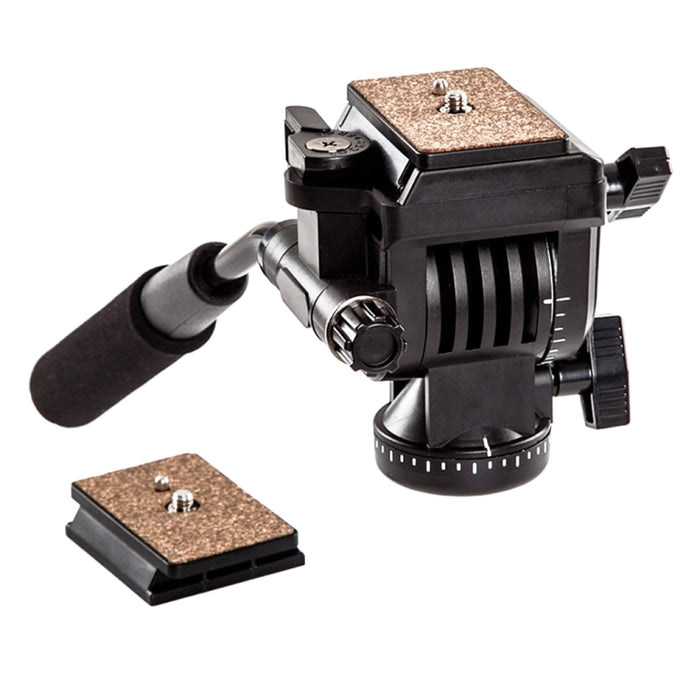 YUNTENG YT-950 Heavy Duty Tripod Action Fluid Drag Head with Quick Mount Plate, YT-950