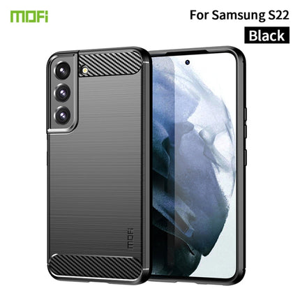 MOFI Gentleness Series Brushed Texture Carbon Fiber Soft TPU Case, For Samsung Galaxy S22 5G, For Samsung Galaxy S22+ 5G, For Samsung Galaxy S22 Ultra 5G, For Samsung Galaxy A13 5G, For Samsung Galaxy M52 5G