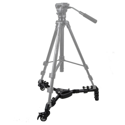 YUNTENG 900 Aluminium Alloy Camera Tripod Foot Wheel Tripod Pulley Base, Load 15KG, 900