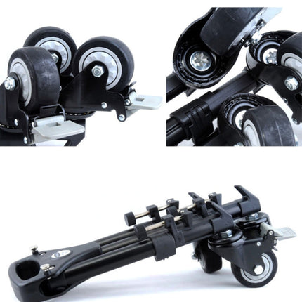 YUNTENG 901 Aluminium Alloy Camera Tripod Foot Wheel Tripod Pulley Base, Load 30KG, 901