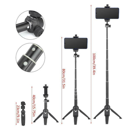 Yunteng YT-9928 3 in 1 Handheld Tripod, Monopod Selfie Stick, Bluetooth Remote Shutter for All Smartphones