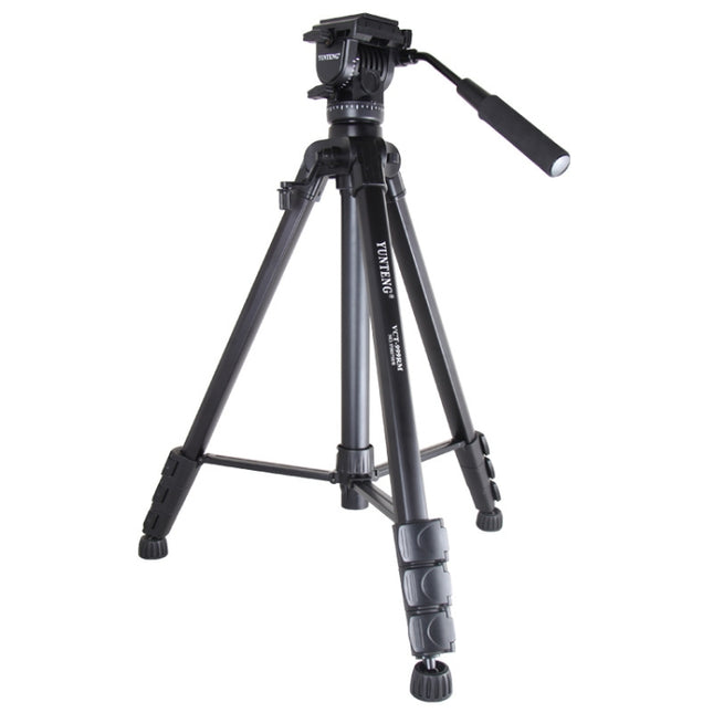 YUNTENG VCT-999 2m Aluminum Tripod Mount with Fluid Drag Damping Head, VCT-999