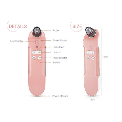 K-SKIN 3 Level Intensity Blackhead Removal Pore Cleaner Suction Rechargeable Black Spot Cleaner Facial Cleaning Machine