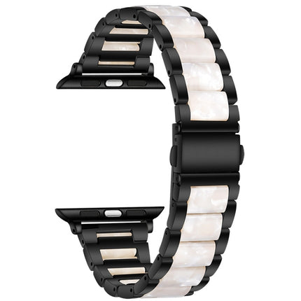 Metal + Resin Watchband For Apple Watch Series, 7 41mm / 6&SE&5&4 40mm / 3&2&1 38mm