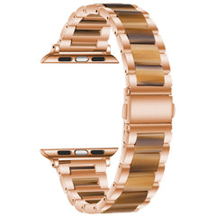 Metal + Resin Watchband For Apple Watch Series, 7 41mm / 6&SE&5&4 40mm / 3&2&1 38mm