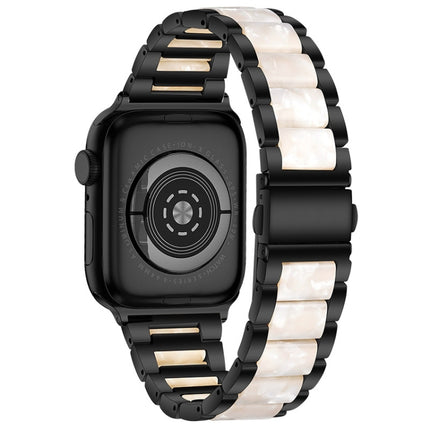 Metal + Resin Watchband For Apple Watch Series, 7 45mm / 6&SE&5&4 44mm / 3&2&1 42mm