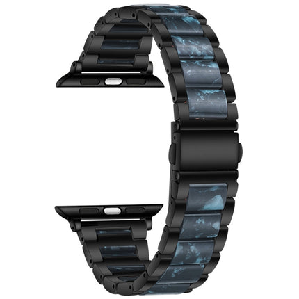 Metal + Resin Watchband For Apple Watch Series, 7 45mm / 6&SE&5&4 44mm / 3&2&1 42mm