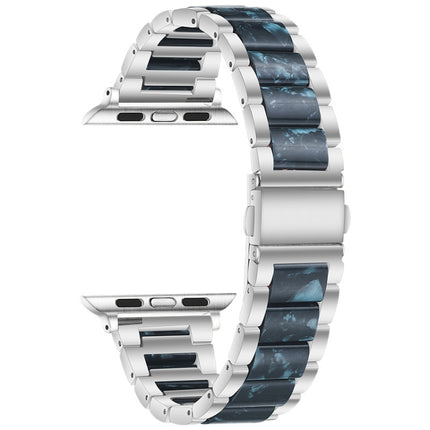 Metal + Resin Watchband For Apple Watch Series, 7 45mm / 6&SE&5&4 44mm / 3&2&1 42mm