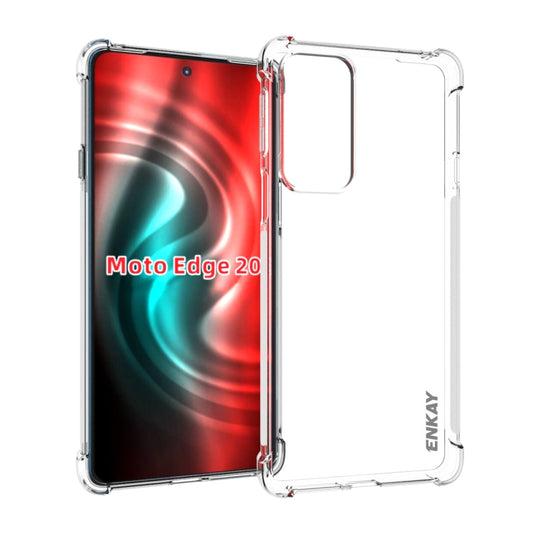 ENKAY Transparent TPU Shockproof Case, For Motorola Edge 20, For Motorola Edge 20 Lite, For Motorola Edge 20 Pro, For Motorola Moto G50 5G, For Motorola Moto G60S, For Motorola G Pure