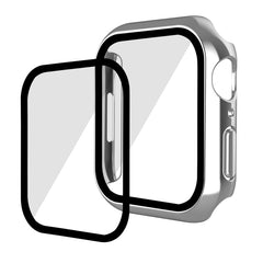 ENKAY Hat-Prince 2 in 1 PC Frame + 9H Tempered Glass Case, For Apple Watch Series 8 / 7 41mm, For Apple Watch Series 8 / 7 45mm