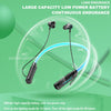 JG4 Flashing LED Neck-mounted Stereo Bluetooth Wireless Earphone