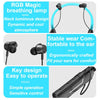 JG4 Flashing LED Neck-mounted Stereo Bluetooth Wireless Earphone