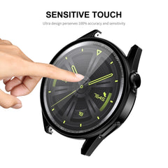 For Huawei Watch GT 3 42mm ENKAY Matte PC Frame + Tempered Glass Protector Case