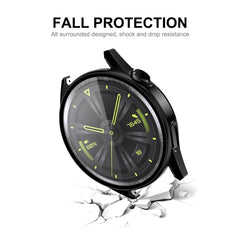 For Huawei Watch GT 3 42mm ENKAY Matte PC Frame + Tempered Glass Protector Case