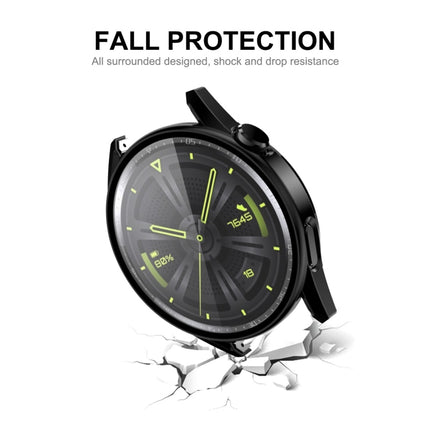 For Huawei Watch GT 3 46mm ENKAY Matte PC Frame + Tempered Glass Protector Case