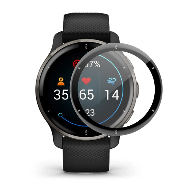 For Garmin Venu 2 Plus ENKAY Hat-Prince 3D Full Coverage Soft PC Edge + PMMA HD Protector Film, 1 PC, 2 PCS, 5 PCS, 10 PCS