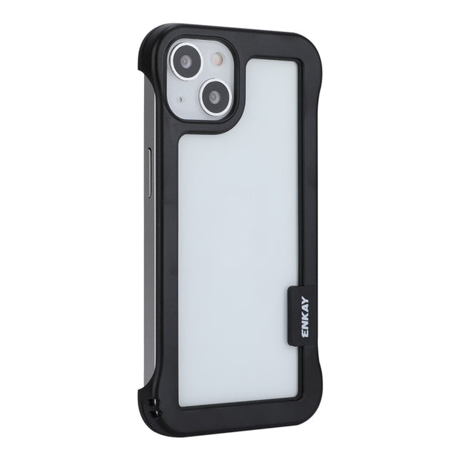 ENKAY Frameless Hollow Shockproof PC Case for iPhone 13, For iPhone 13