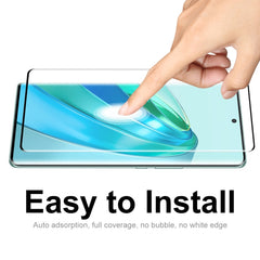 For Honor X9A / Magic5 Lite ENKAY 3D Hot Bending Edge Glue Tempered Glass Full Film with Lens Film, For Honor X9A / Magic5 Lite(1pc), For Honor X9A / Magic5 Lite(2pcs), For Honor X9A / Magic5 Lite(5pcs)