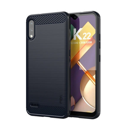 MOFI Gentleness Brushed Carbon Fiber Soft TPU Case, For LG K22 / K22 Plus, For LG K42, For LG K52 / K62 / K62+ / Q52 / Q62, For LG K92, For Google Pixel 6A, For Motorola Moto G51  5G